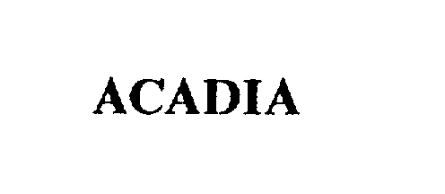 Trademark Logo ACADIA