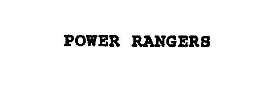 Trademark Logo POWER RANGERS