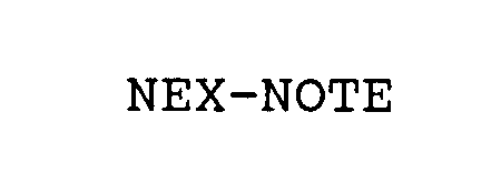 Trademark Logo NEX-NOTE