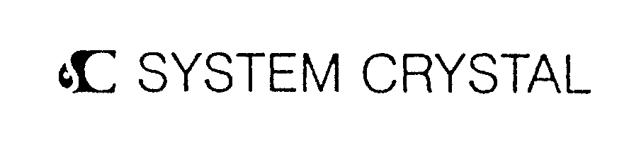 Trademark Logo SC SYSTEM CRYSTAL