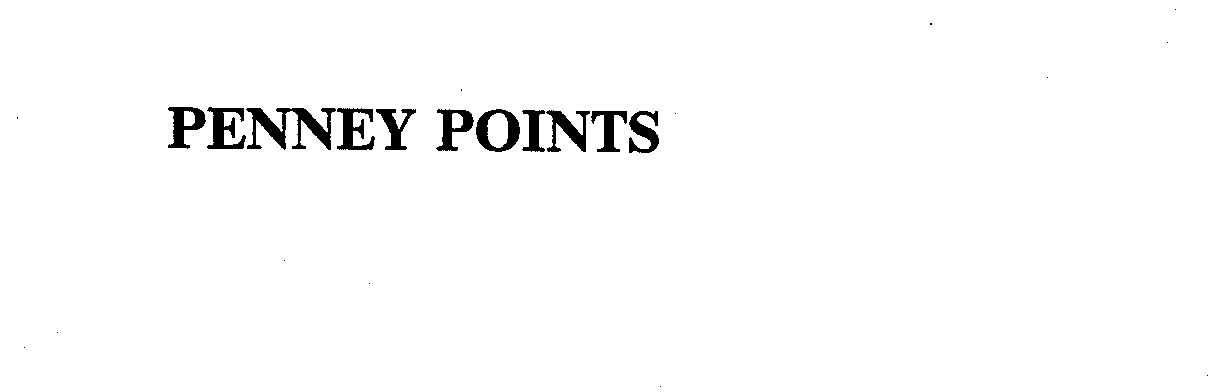 Trademark Logo PENNEY POINTS