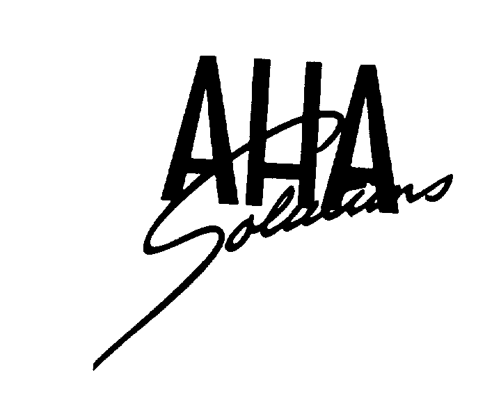 Trademark Logo AHA SOLUTIONS