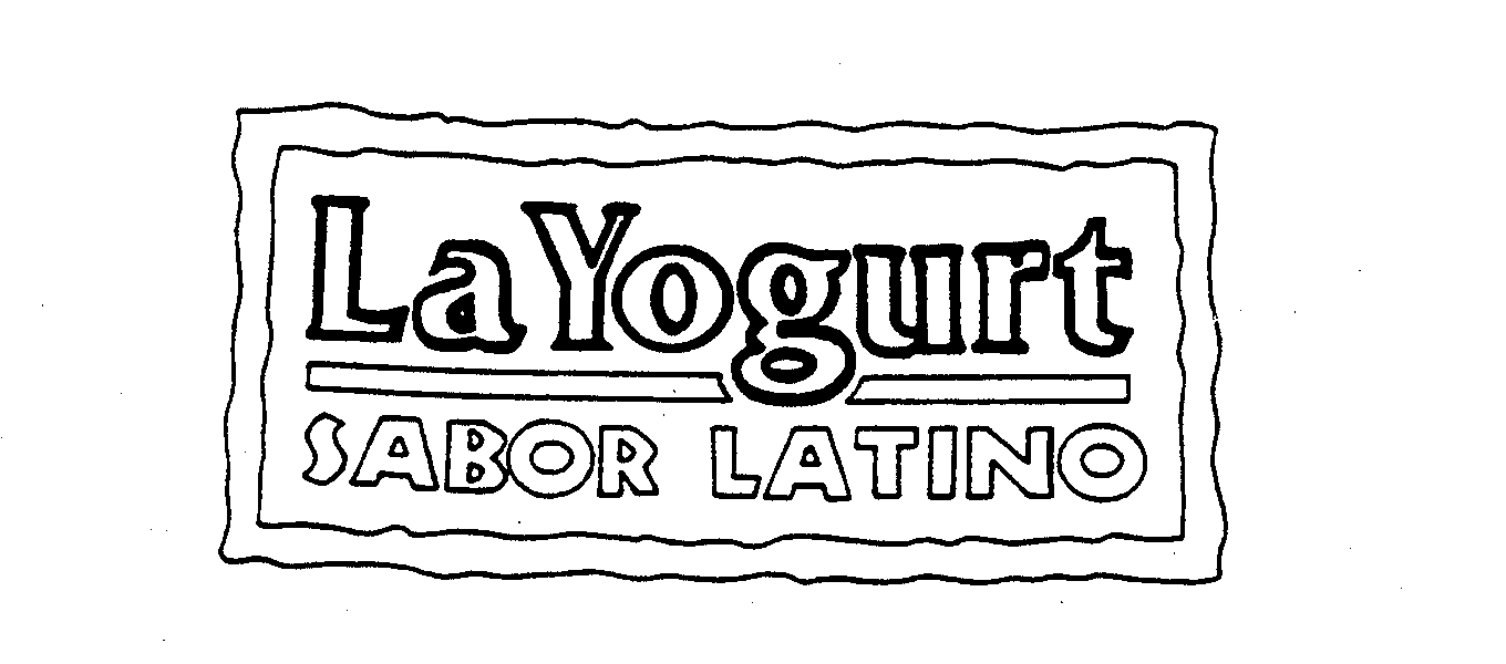 Trademark Logo LA YOGURT SABOR LATINO