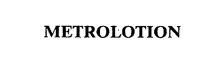 Trademark Logo METROLOTION