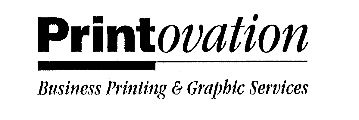 Trademark Logo PRINT OVATION BUSINESS PRINTING & GRAPHIC SERVICES