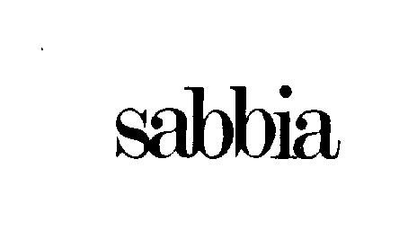Trademark Logo SABBIA