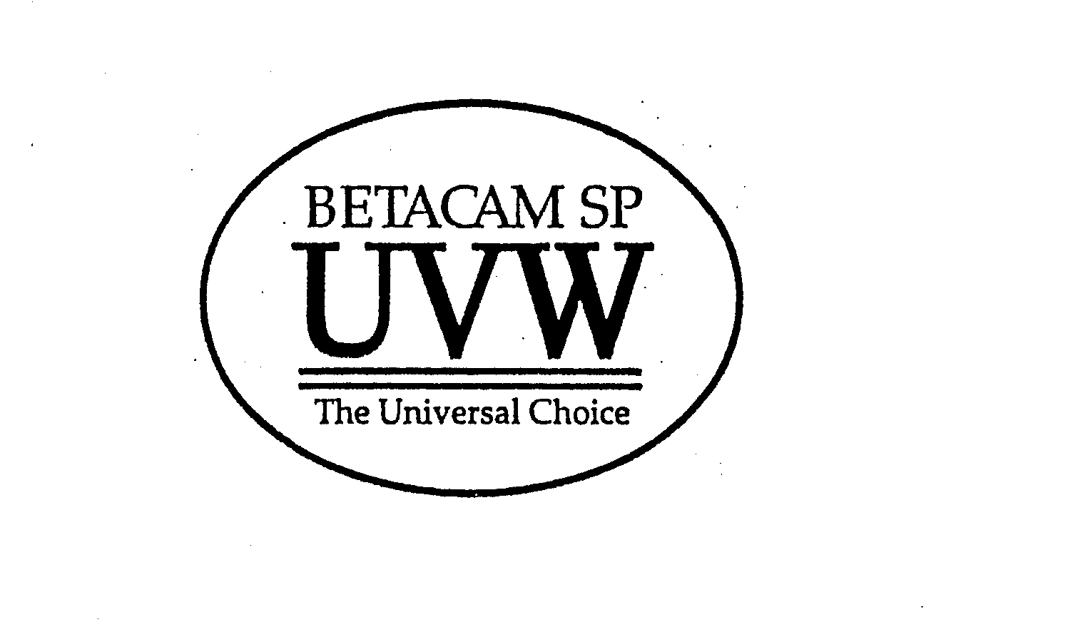  BETACAM SP UVW THE UNIVERSAL CHOICE