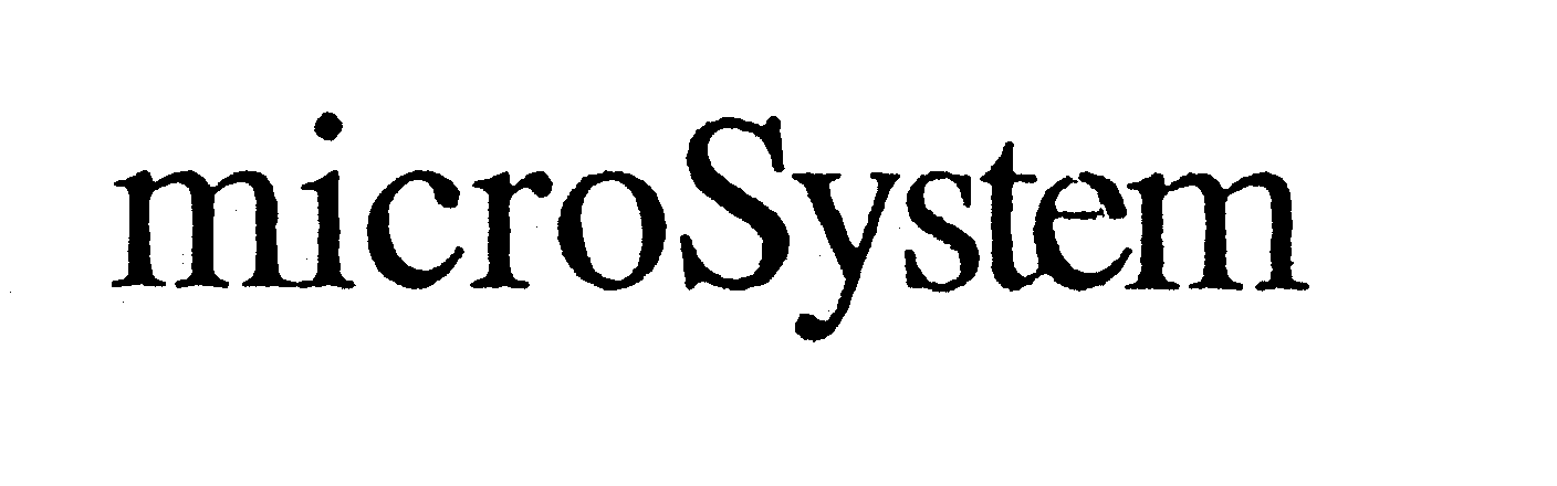 Trademark Logo MICROSYSTEM