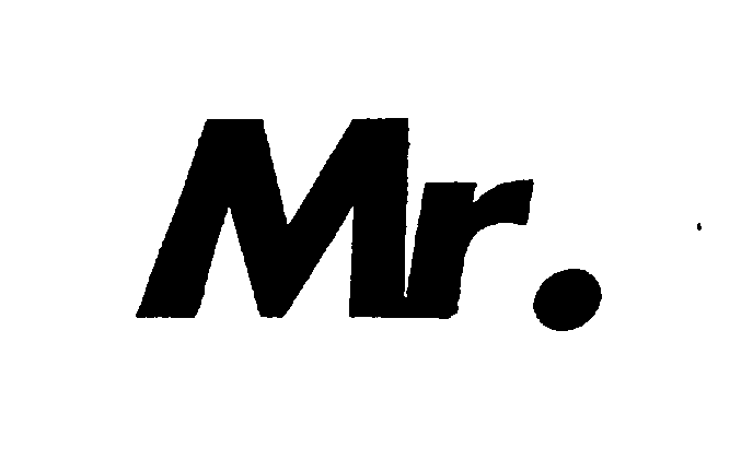 Trademark Logo MR.