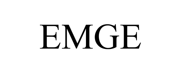 Trademark Logo EMGE