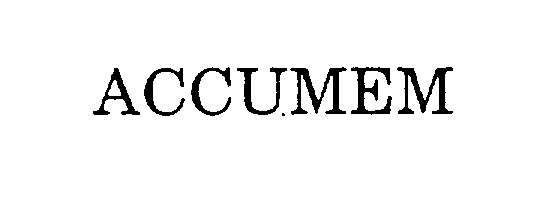 Trademark Logo ACCUMEM