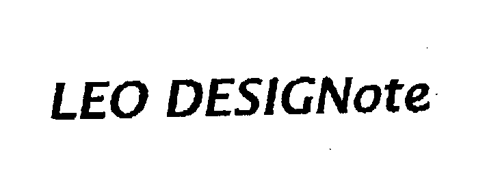 Trademark Logo LEO DESIGNOTE