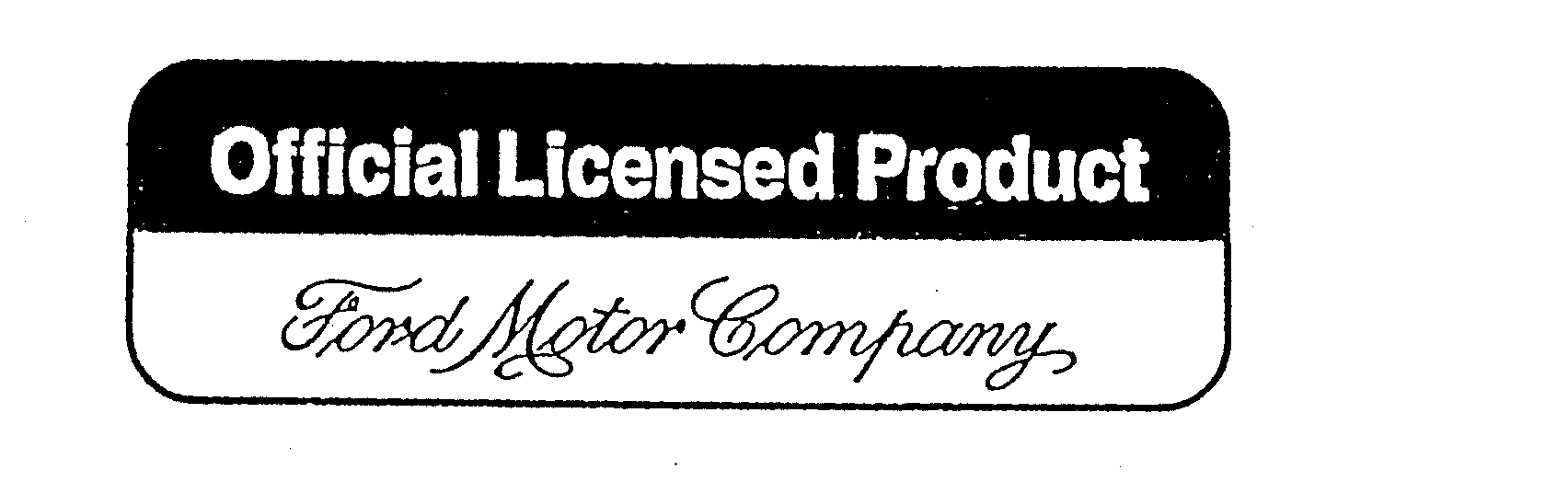  FORD MOTOR COMPANY OFFICIAL LICENSED PRODUCT