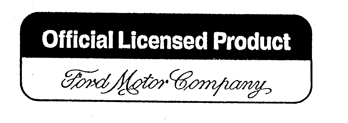 Trademark Logo OFFICIAL LICENSED PRODUCT FORD MOTOR COMPANY