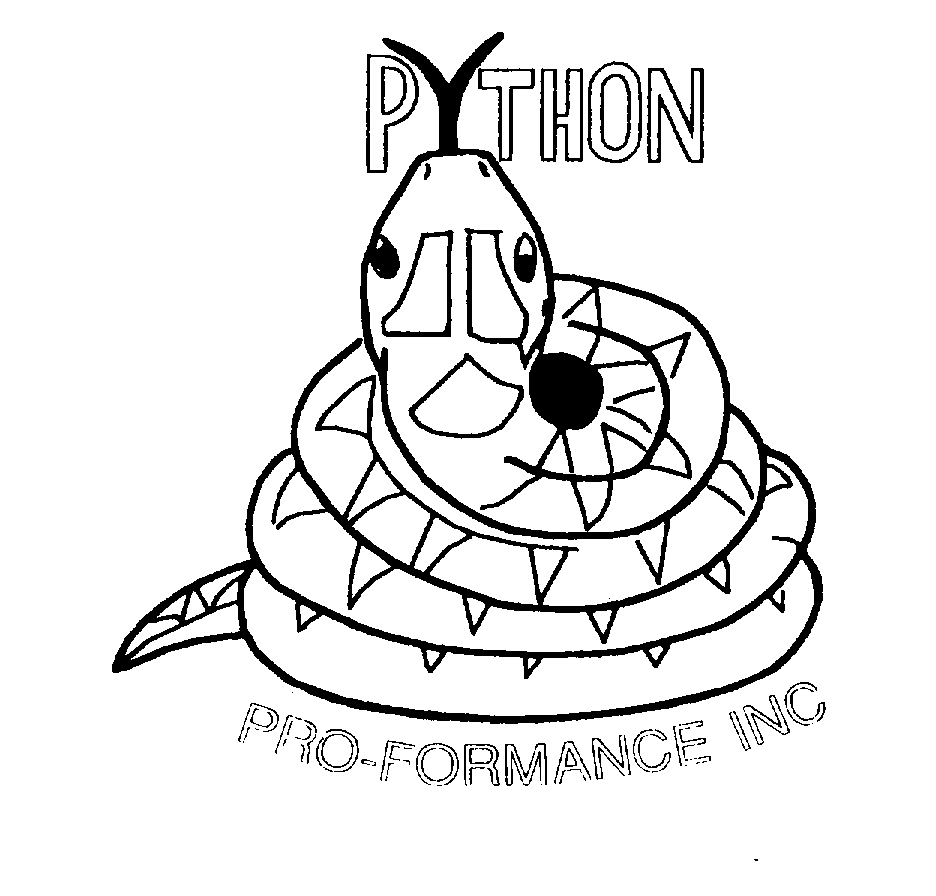 Trademark Logo PYTHON PRO-FORMANCE INC