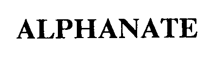 Trademark Logo ALPHANATE
