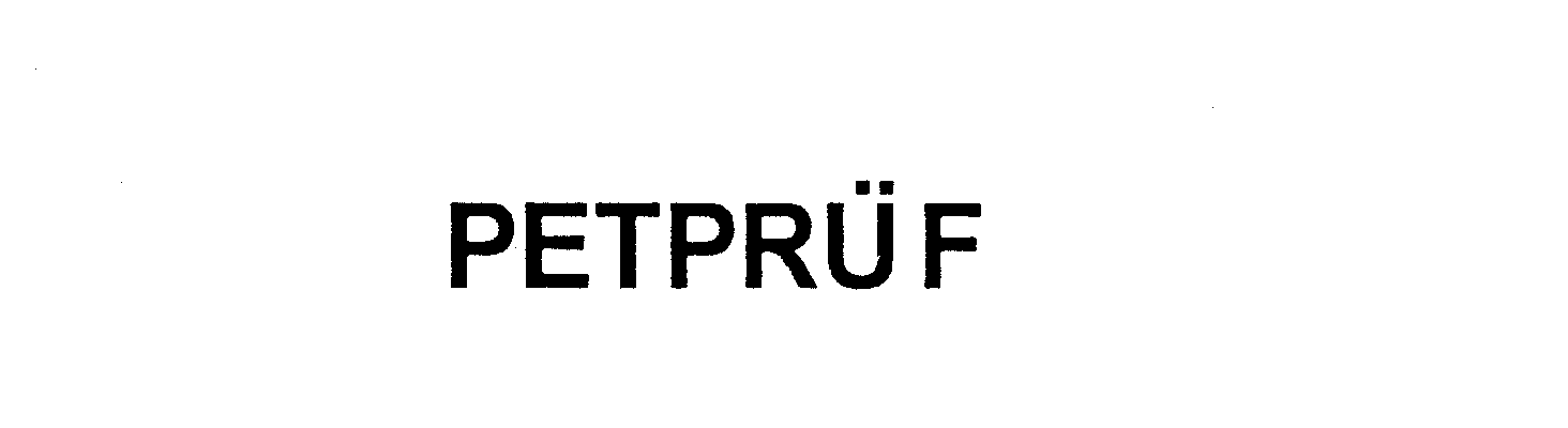Trademark Logo PETPRUF
