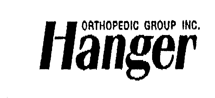Trademark Logo ORTHOPEDIC GROUP INC. HANGER