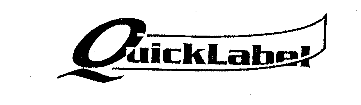 Trademark Logo QUICKLABEL
