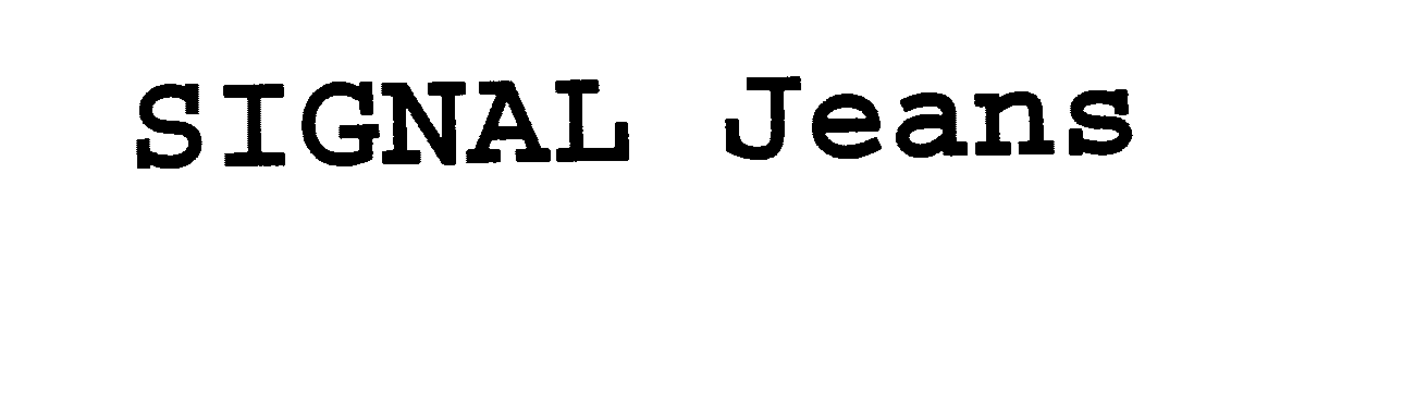 Trademark Logo SIGNAL JEANS