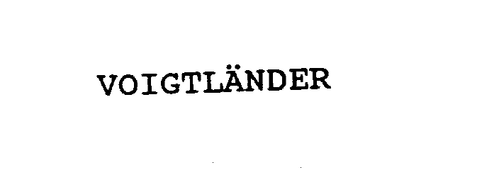 Trademark Logo VOIGTLANDER