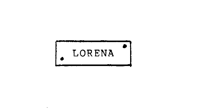 Trademark Logo LORENA
