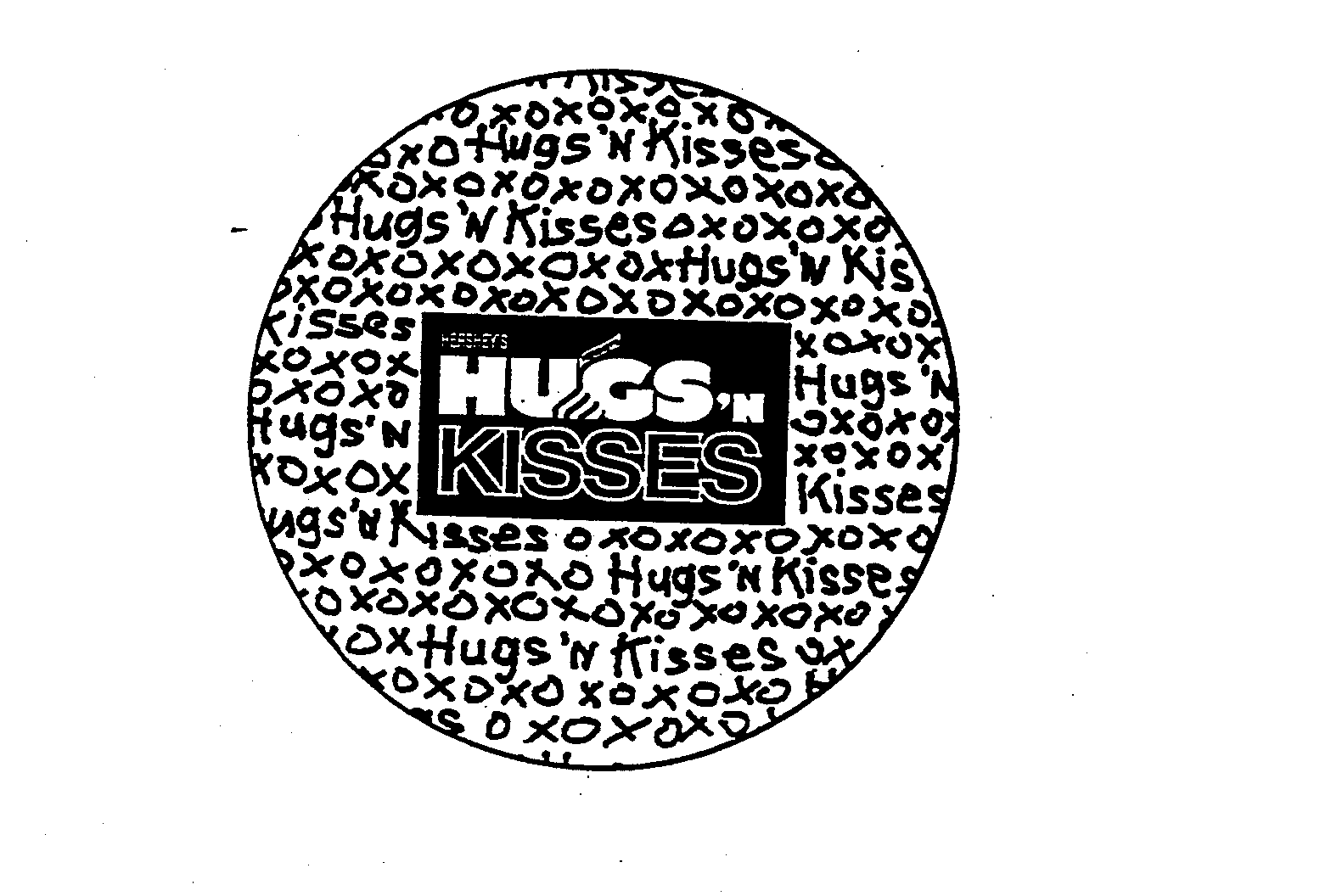 Trademark Logo HERSHEY'S HUGS'N KISSES OXOX