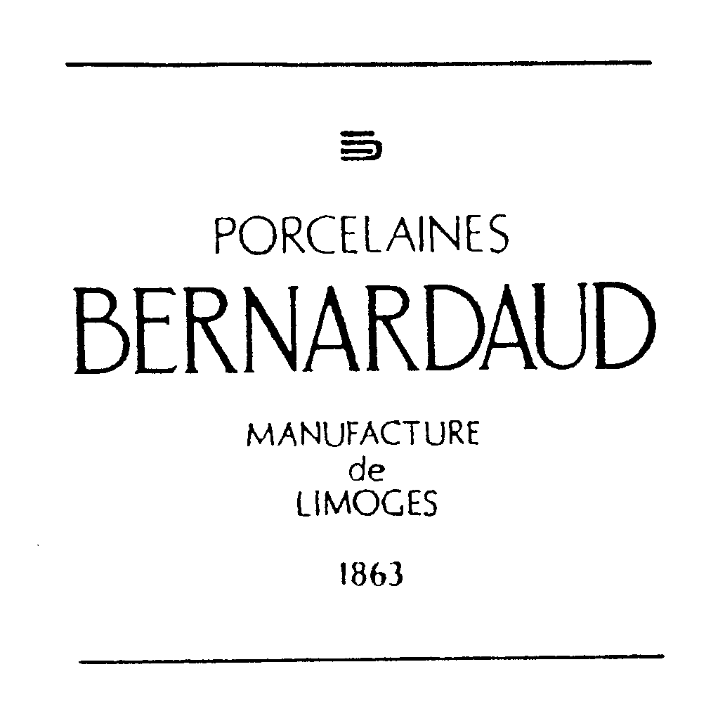 Trademark Logo PORCELAINES BERNARDAUD MANUFACTURE DE LIMOGES 1863 B