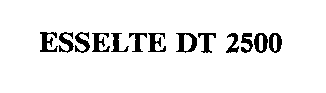 Trademark Logo ESSELTE DT 2500