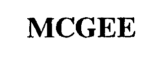 Trademark Logo MCGEE