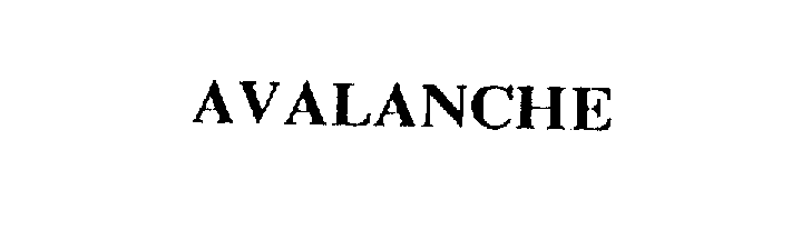 Trademark Logo AVALANCHE