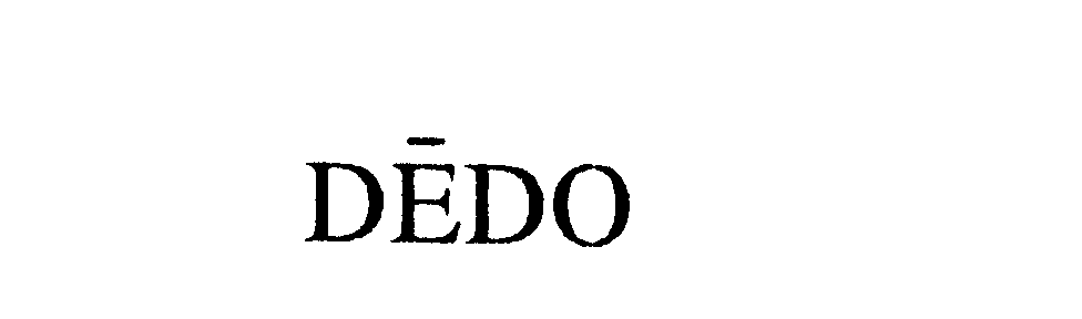 Trademark Logo DEDO