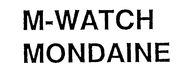  M-WATCH MONDAINE