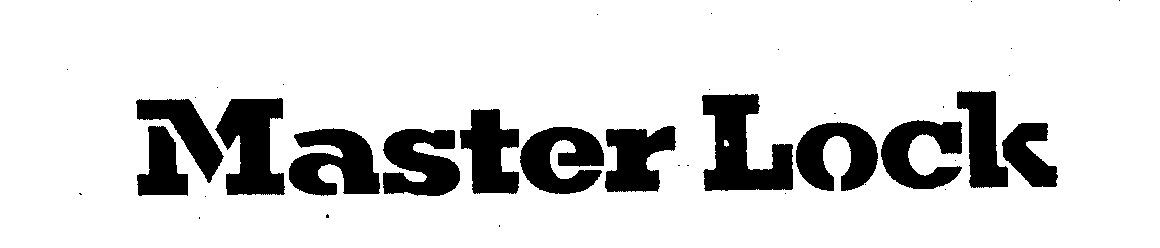 Trademark Logo MASTER LOCK