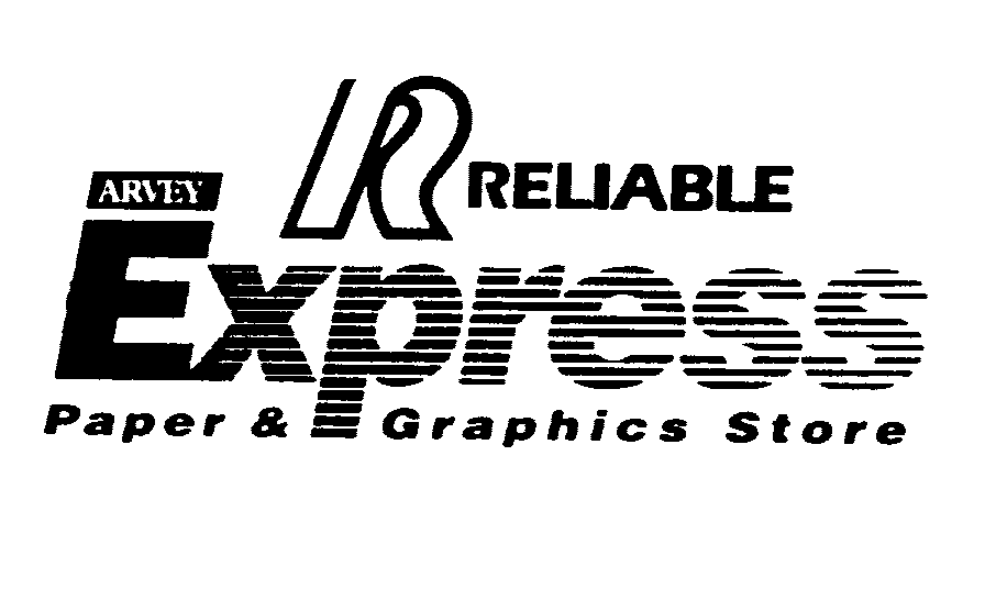 Trademark Logo RELIABLE ARVEY EXPRESS PAPER & GRAPHICS STORE
