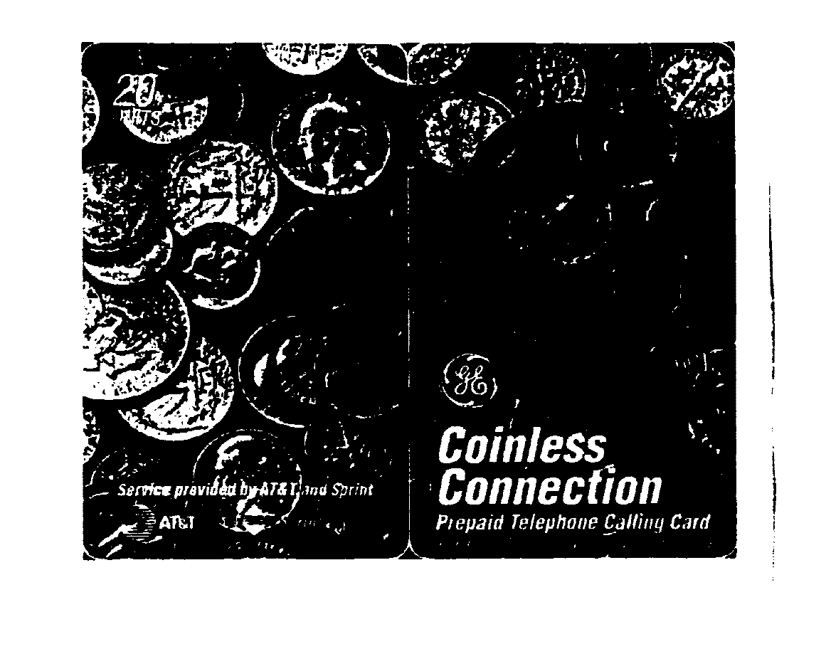  COINLESS CONNECTION PREPAID TELEPHONE CALLING CARD