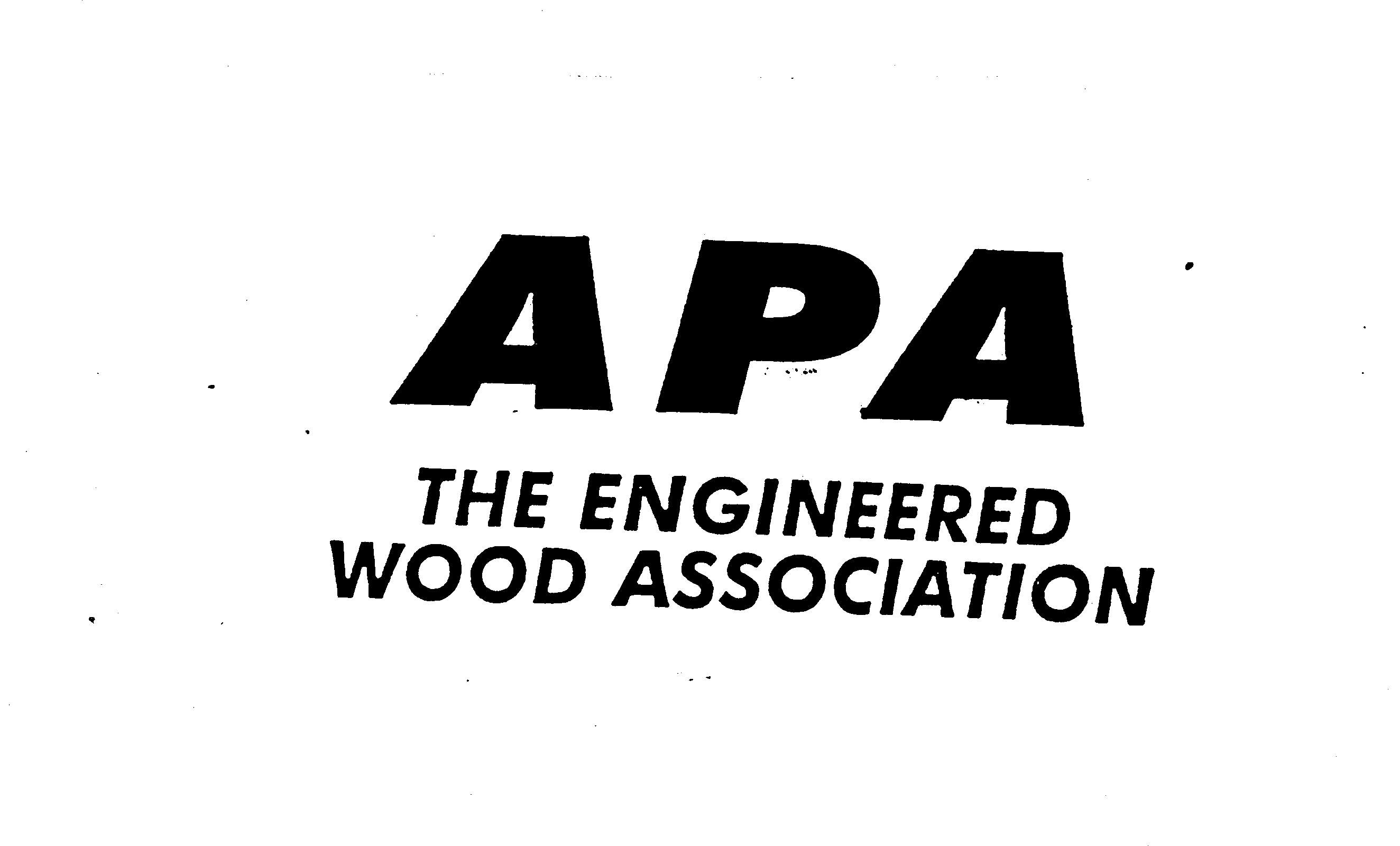  APA THE ENGINEERED WOOD ASSOCIATION