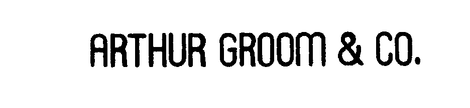 Trademark Logo ARTHUR GROOM & CO.