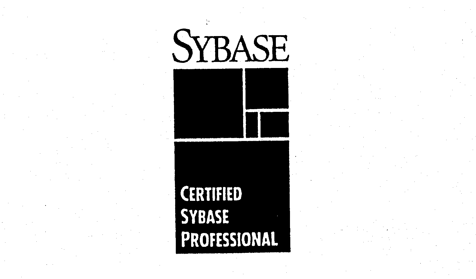 Trademark Logo SYBASE CERTIFIED SYBASE PROFESSIONAL