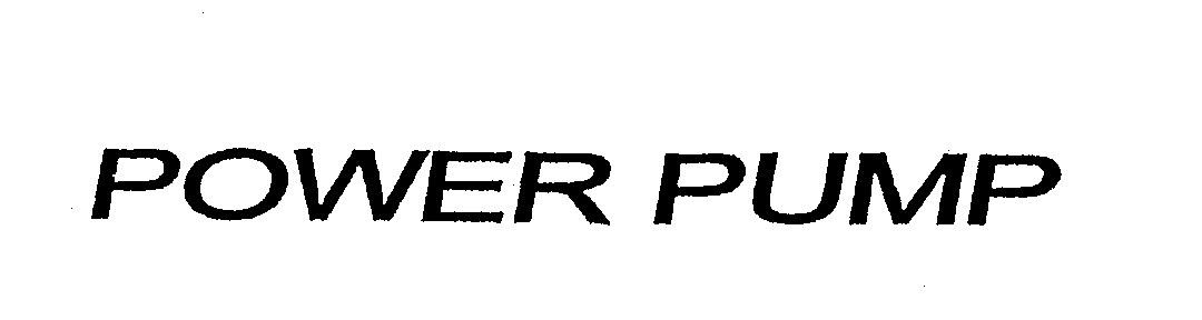 Trademark Logo POWER PUMP