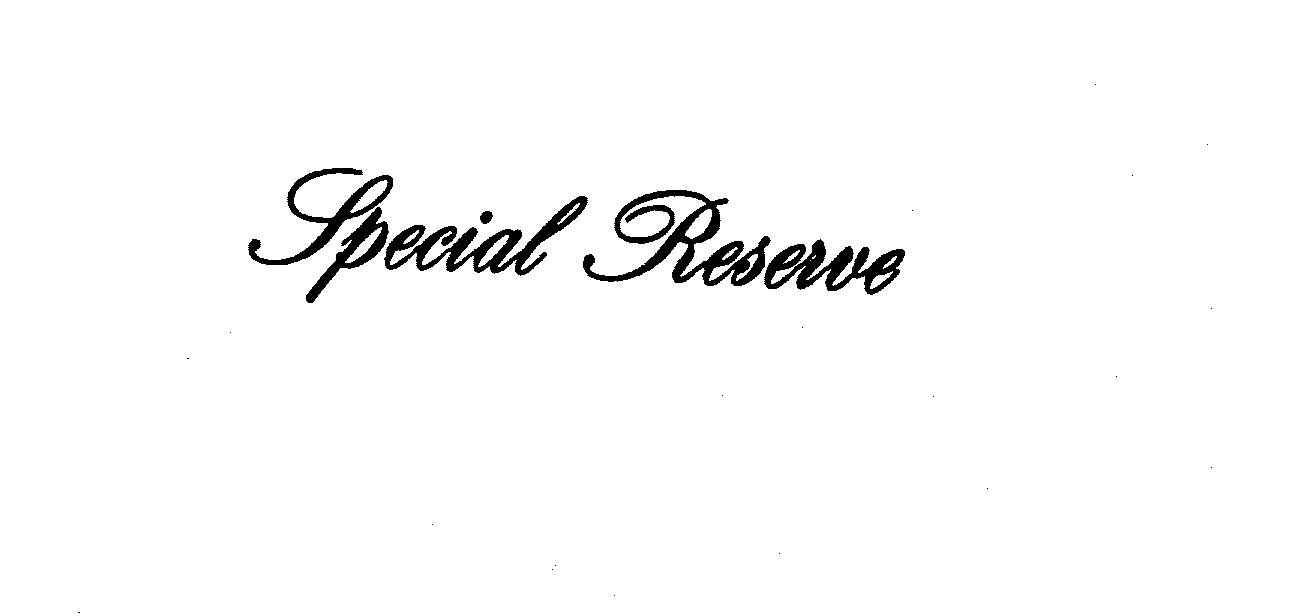 Trademark Logo SPECIAL RESERVE