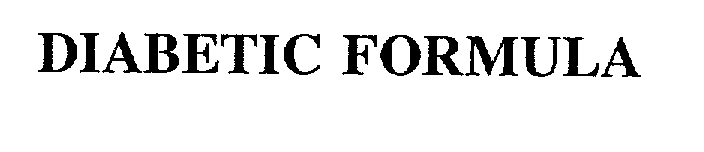 Trademark Logo DIABETIC FORMULA