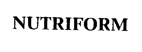 Trademark Logo NUTRIFORM