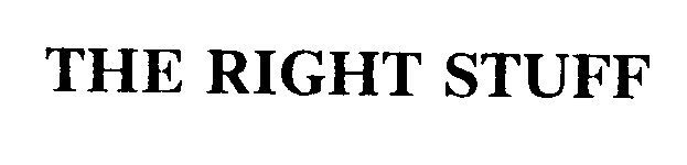 Trademark Logo THE RIGHT STUFF