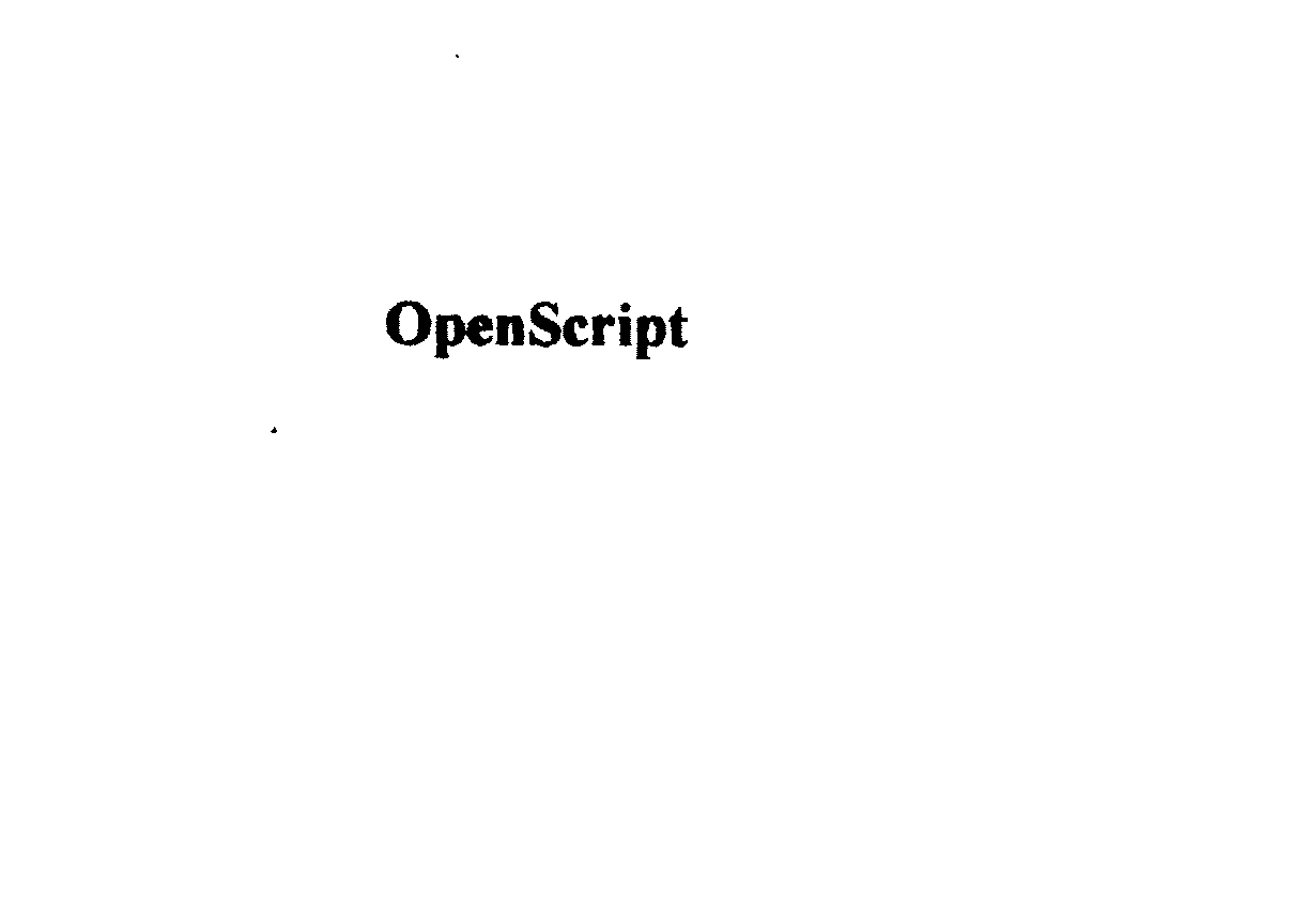 OPENSCRIPT