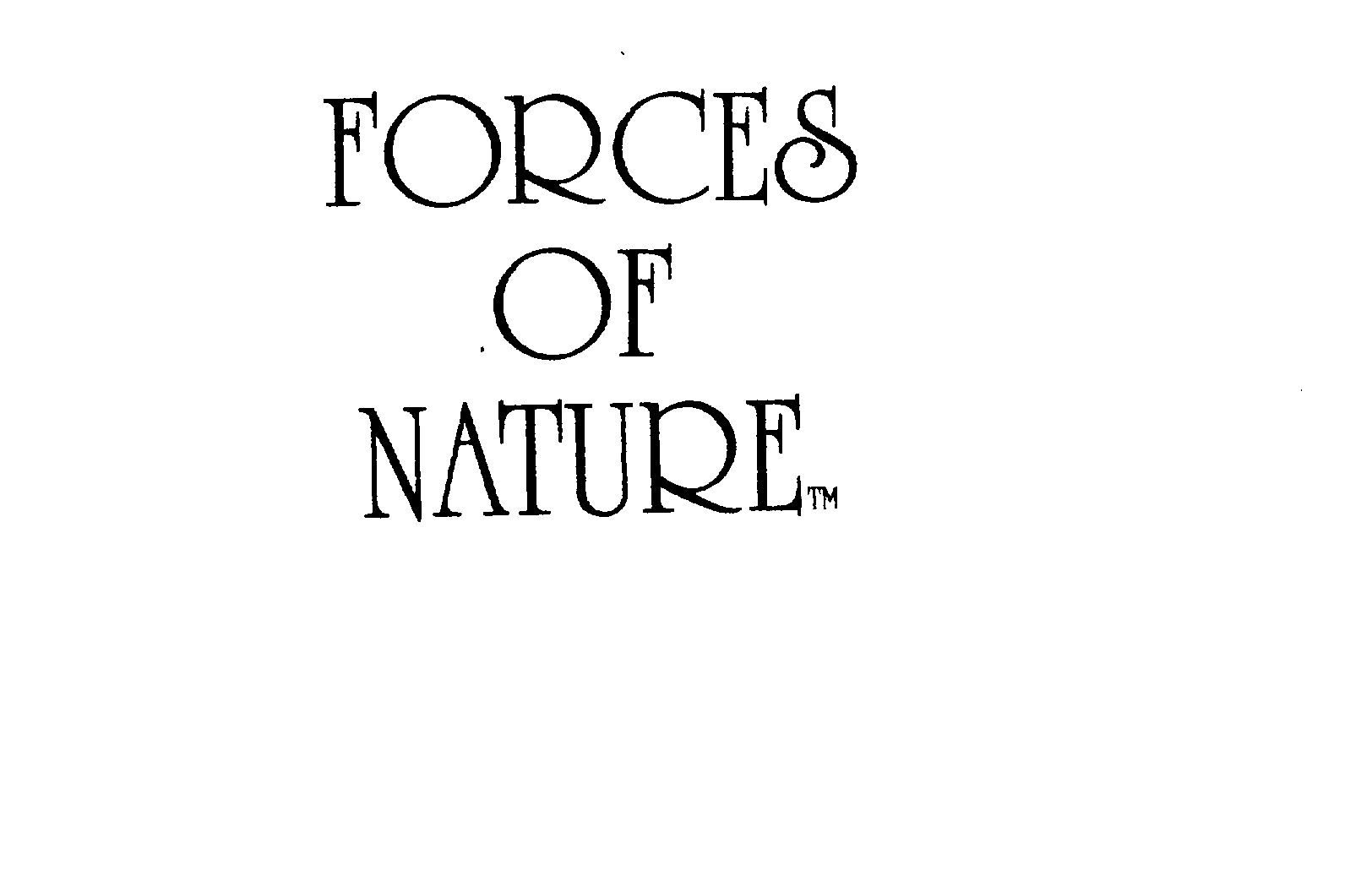 Trademark Logo FORCES OF NATURE