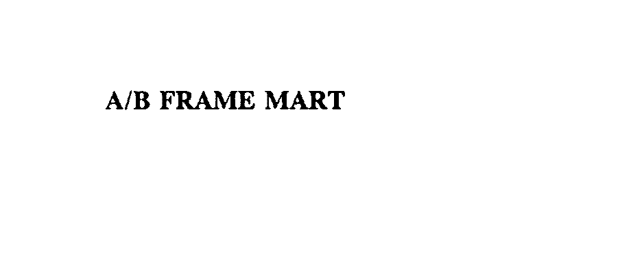 Trademark Logo A/B FRAME MART