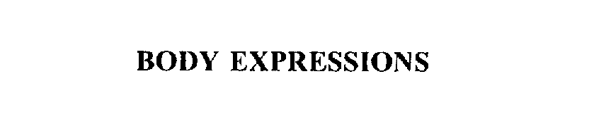 Trademark Logo BODY EXPRESSIONS