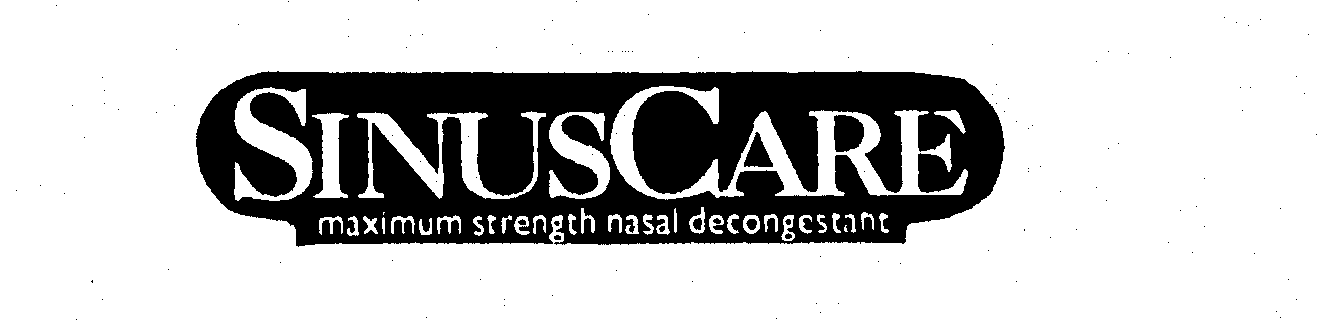 Trademark Logo SINUSCARE MAXIMUM STRENGTH NASAL DECONGESTANT