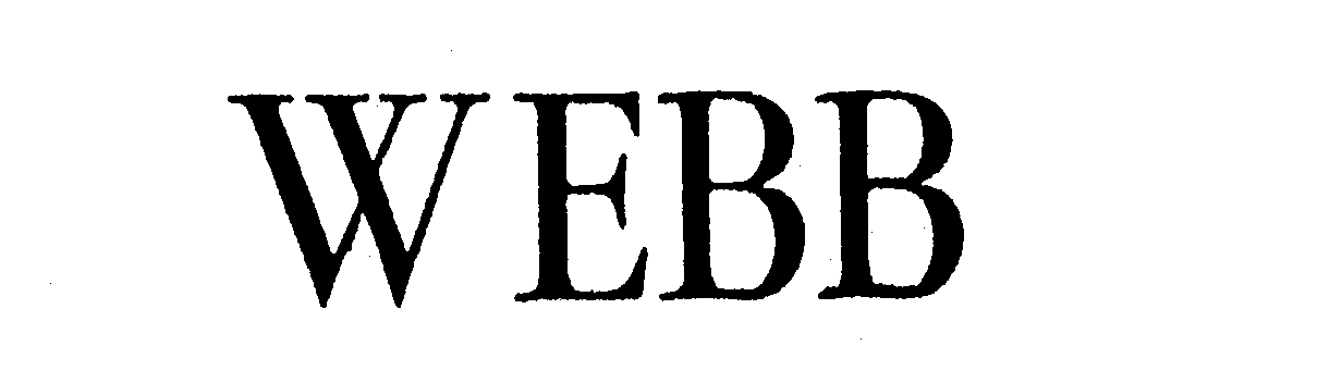 Trademark Logo WEBB